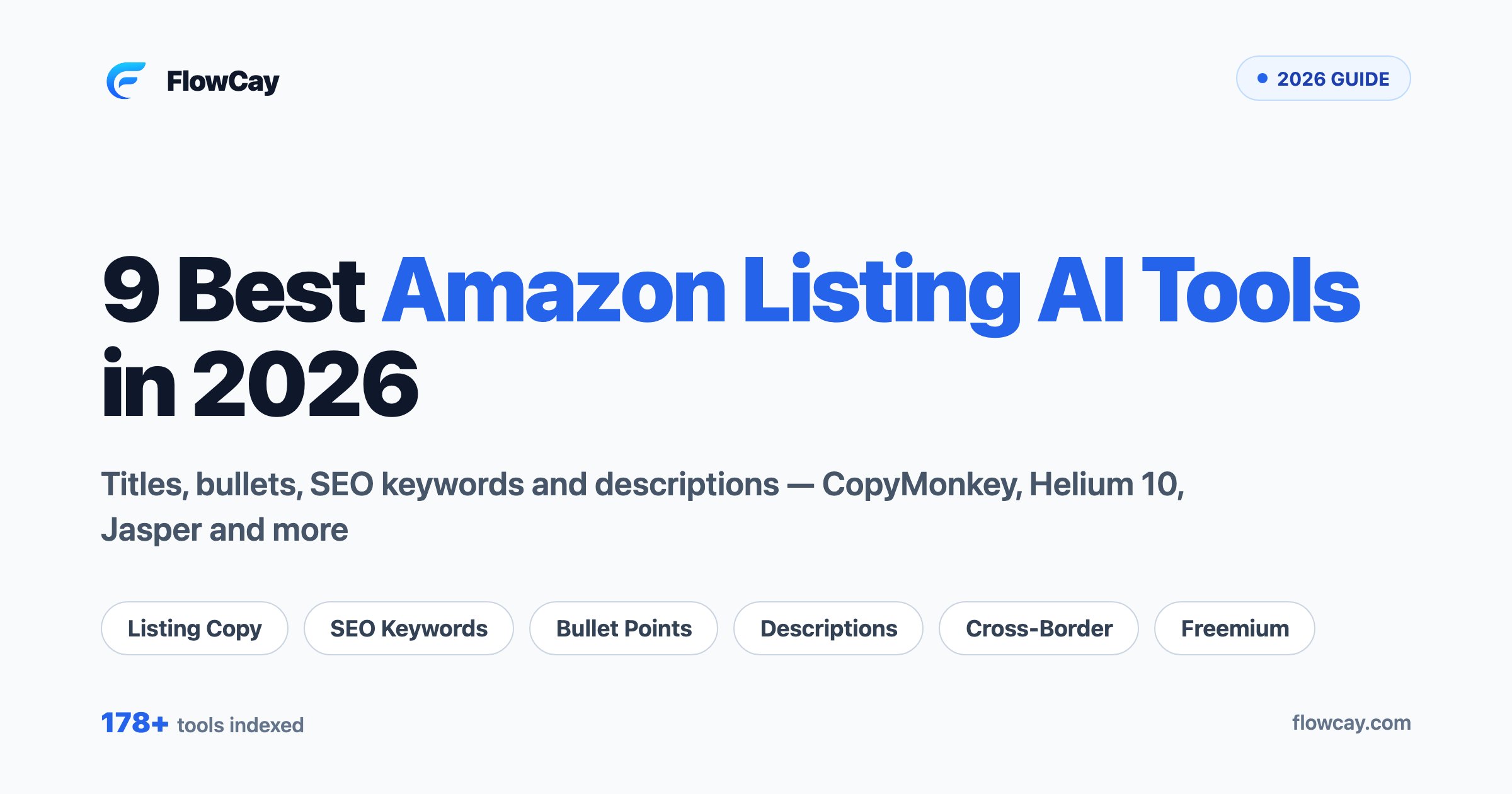 9 Best AI Amazon Listing Optimization Tools in 2026