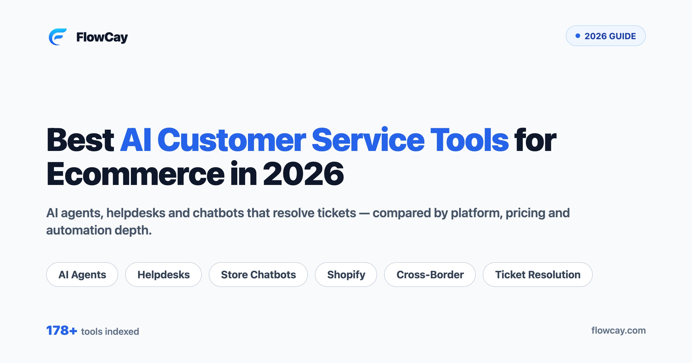 Best AI Customer Service Tools for Ecommerce in 2026