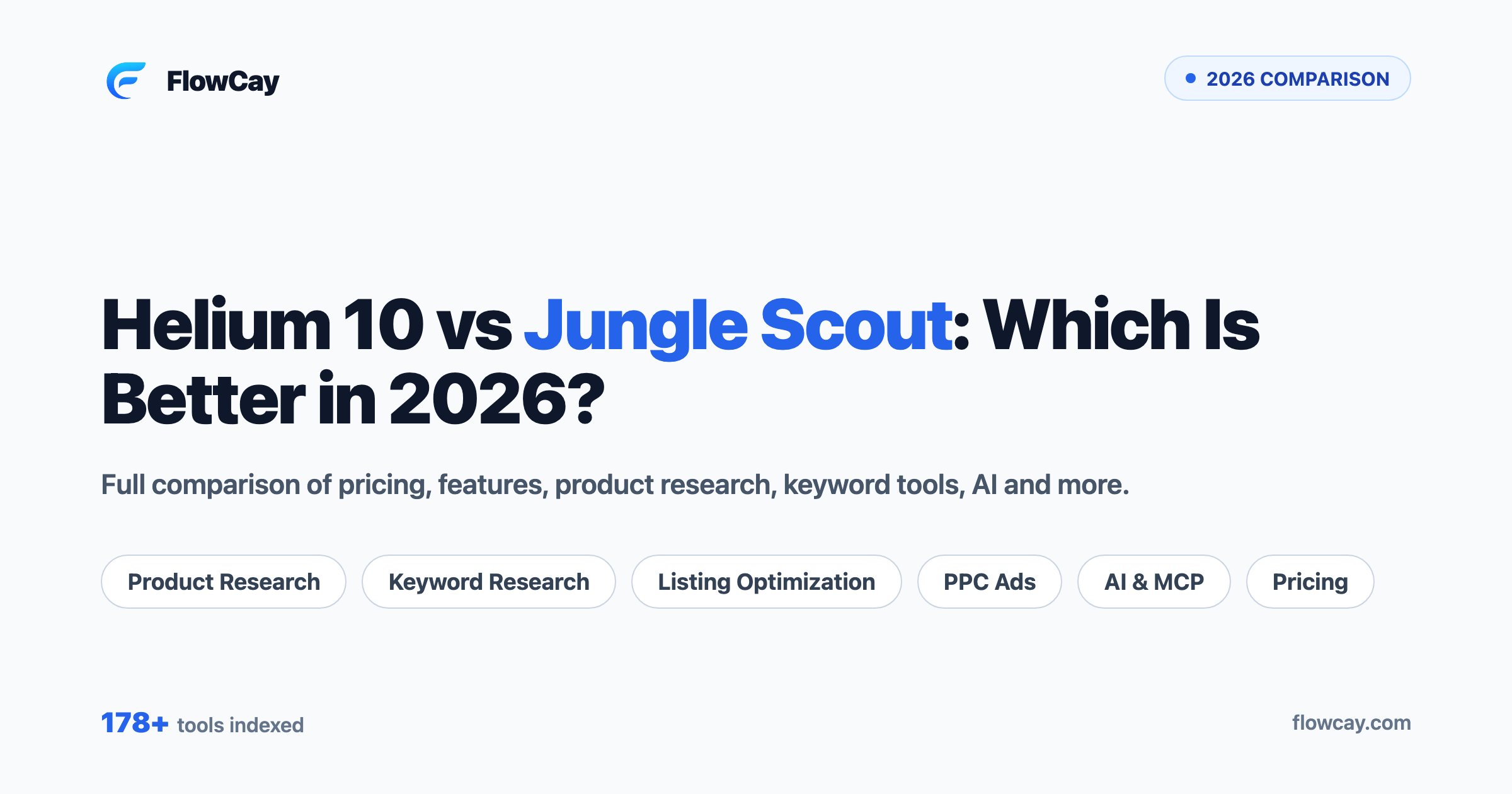 Helium 10 vs Jungle Scout: Which Amazon Tool Is Better in 2026?