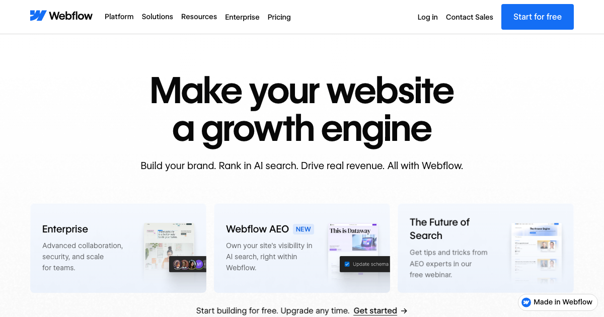 Webflow 可视化编辑器