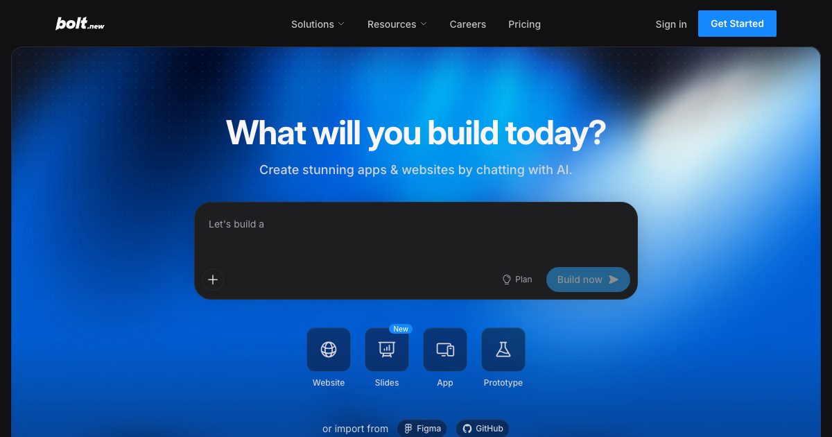 Bolt.new screenshot