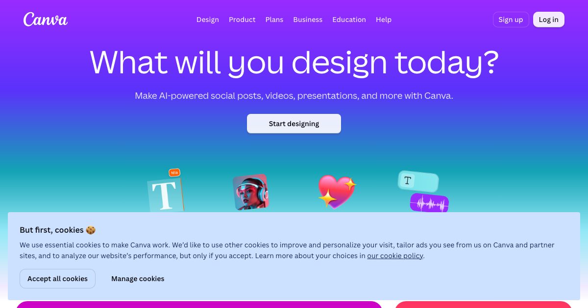 Canva AI screenshot