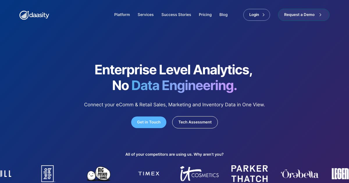 Daasity screenshot