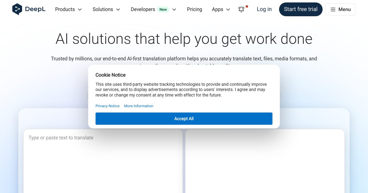 DeepL screenshot