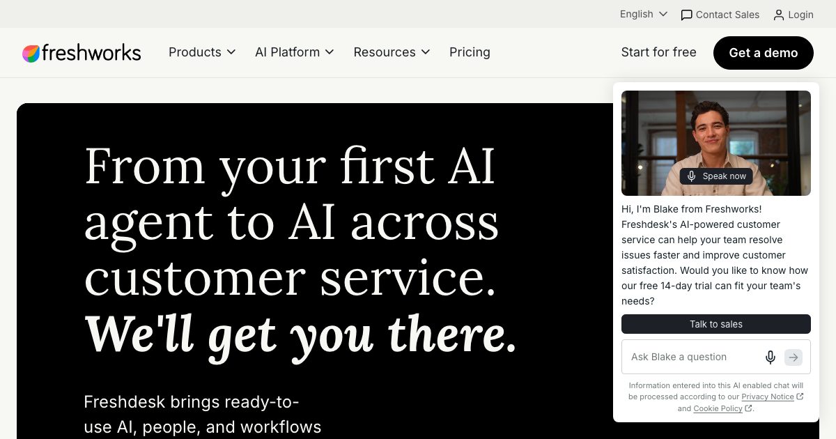 Freshdesk screenshot