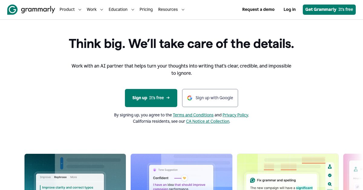 Grammarly screenshot