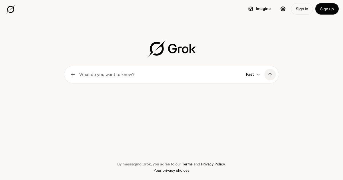 Grok screenshot