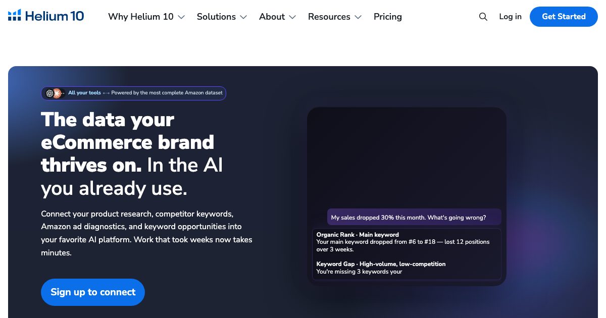 Helium 10 MCP screenshot