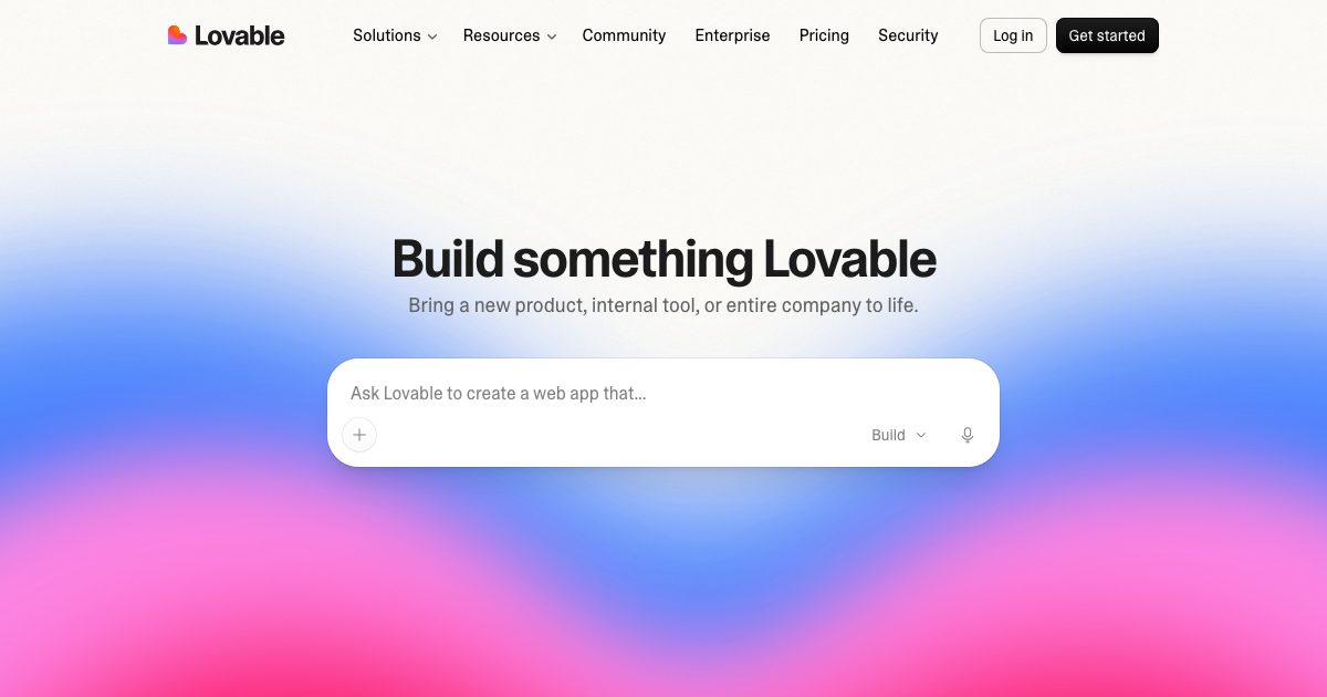 Lovable screenshot