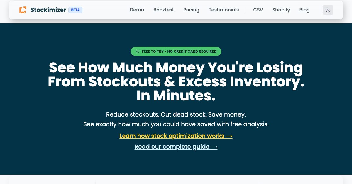 Stockimizer screenshot